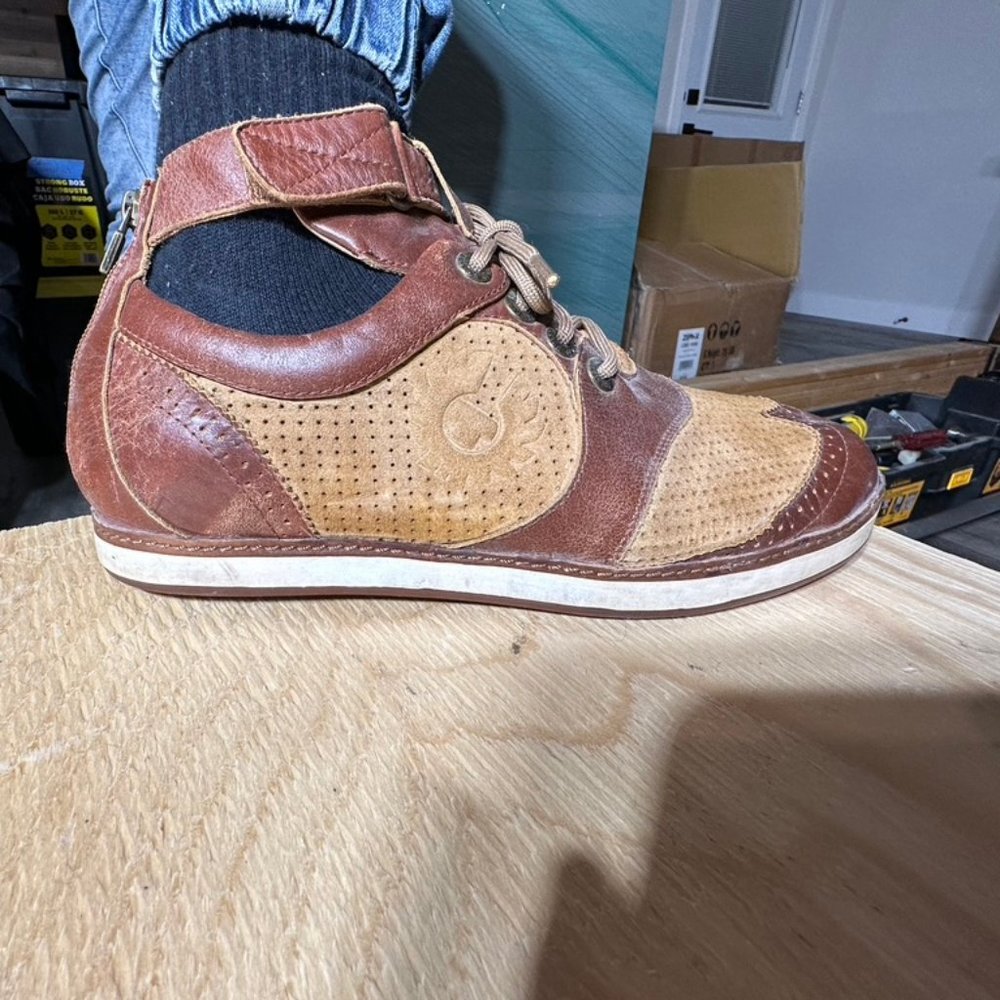 Belstaff Tan / Brown Leather Summer Shoes / Sneakers (Men's Sz 10/10.5)